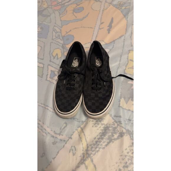 Vans Other - Vans Black Checkered Athletic Shoes - Classic Style